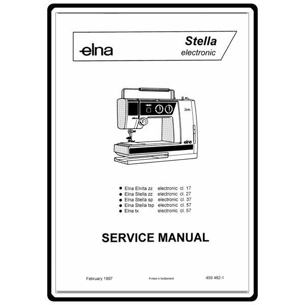 elna stella electronic manual